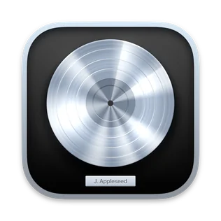 Logic Pro DAW logo - Apple's professional music production software compatible with MIDI Agent AU plugin