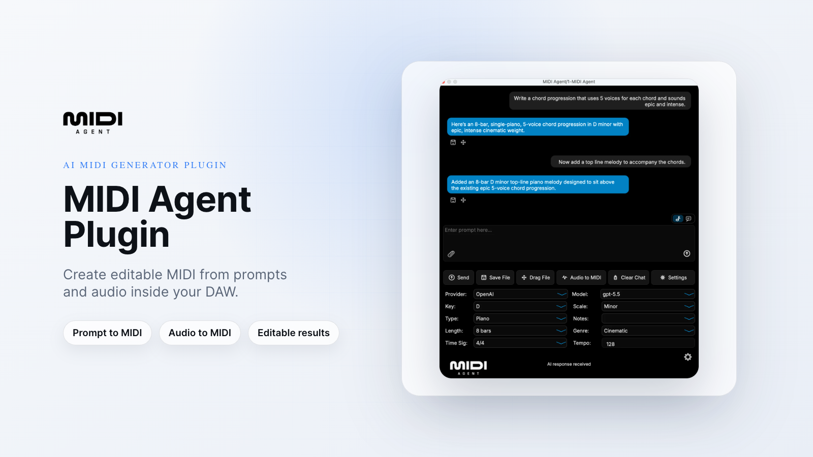 AI MIDI Plugin for Ableton, FL Studio, and Logic Pro: How MIDI Agent Works in 2026